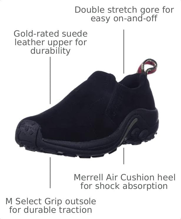 Merrell Mens Jungle Moc Leather Waterproof Ice+Moccasin