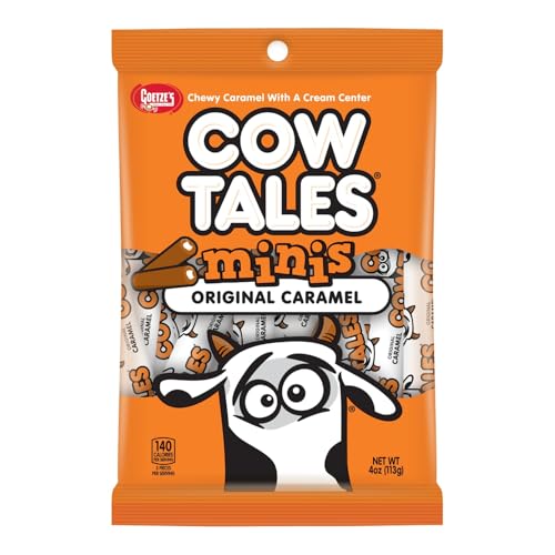 Goetze's Candy Vanilla Cow Tales Minis, 4 oz Bag