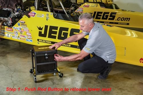 JEGS 2-in-1 Performance Mechanics Creeper Seat [330 lb. Capacity]