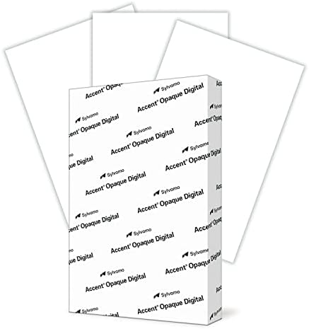 Accent Opaque White Printer Paper, 8.5” x 11” 24lb Bond/60lb Text Copy Paper – 500 Sheets (1 Ream) – Premium Computer Paper with Smooth Finish, 97 Bright, 89gsm – Multipurpose White Paper – 109355R