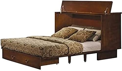 Arason Creden-ZzZ Cabinet Bed in Traditional Pekoe-Queen Size - Queen Size
