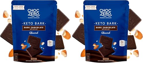 Choczero, Bark Almond Dark Chcolate Sea Salt, 6 Ounce
