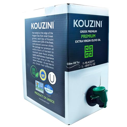 Kouzini Greek Premium Extra Virgin Olive Oil, Cold Pressed, Single Origin, Rich Flavor & Aroma, 500ml