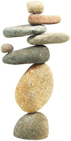 Eight-Stone Balancing Cairn - Indoor/Outdoor Garden Decoration