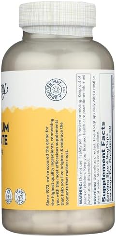 Solaray Calcium Citrate, 240 Caps, 0.75 Bottle