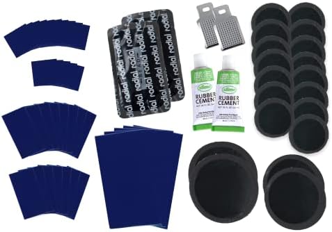 Slime 1022-A Tube Rubber Patch Kit, for Bikes and Other Inflatables, Contains, 5 Patches, Scuffer and Glue