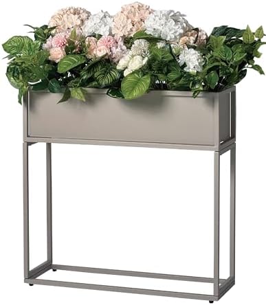 Cocoyard Metal Elevated Planter Box - 28" Raised Garden Bed with Legs for Indoor and Outdoor - Tall Rectangle Planter with Felt Liner