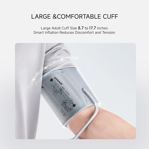 yuwell Blood Pressure Monitor, Large Upper Arm Blood Pressure Cuff, Digital Blood Pressure Machine for Home Use, Large Display, Stores 99 Readings