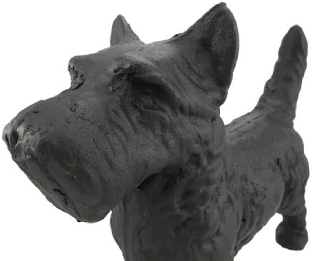 Things2Die4 Cast Iron Scottish Terrier Dog Statue Black Enamel Scottie