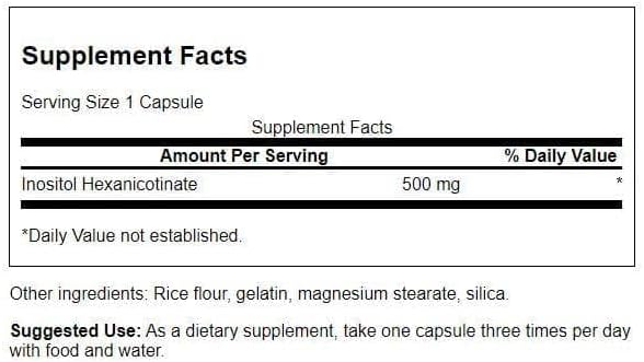 Swanson Flush Free Niacin 500 Milligrams, 240 Capsules | Supports Cardiovascular Health