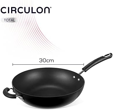 Circulon - Total - Saute Pan with Lid 28cm - Durable Non Stick - Hard Anodised - Induction - Oven and Dishwasher Safe - Lifetime Guarantee