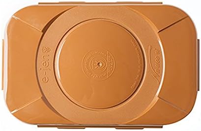 Premium Kimchi, Sauerkraut Container Probiotic Fermentation with Inner Vacuum Lid (Earthenware Brown, 0.45 gal/ 1.7L)