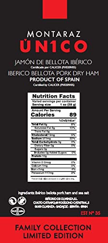 Montaraz Iberico Ham Acorn-fed Jamon Bellota 100% Bone in (Iberico de Bellota Pata Negra) (16-18 lb)