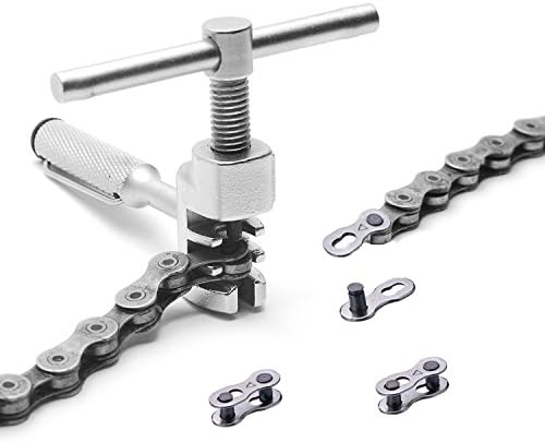 8 Pairs Bicycle Missing Link for 6, 7, 8, 9, 10 Speed Chain Master Link for Bicycle Chain Reusable Bike Parts, Silver