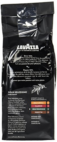 Lavazza Italian Roast Ground Coffee 12oz Bag, Extra Dark Roast (Pack of 1) - Package May Vary