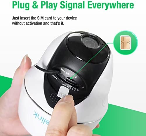 EIOTCLUB Data SIM Card Triple Play for 360 Days - No Contract | Support Unlocked Security Solar and Hunting Trail Game Cameras IoT Device