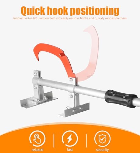 SPEED FORCE 47 Inch TimberJack Forestry/Logging/Log Jack/Chainsaw/Log Lifter/Cant Hook/Timber Jack, Full Aluminum Construction, Strong & Sturdy