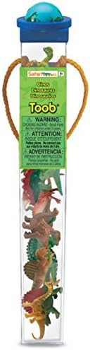Safari Ltd. Dinos TOOB - Includes 12 Hand-Painted Mini Figurines - T-Rex, Triceratops, Velociraptor, Stegosaurus