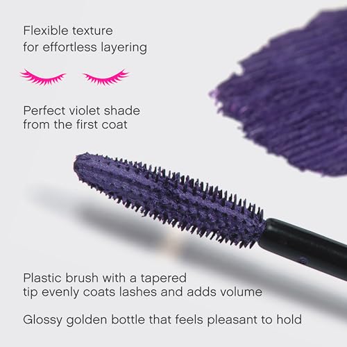 Vivienne Sabó Cabaret Premiere Black Mascara, Volume and Length, Defining, Curling, No Flaking, No Clumping, Smudge Proof, Washable, Cruelty-Free, Made in Europe, (01 Black), 0.3 Fl Oz, 1 Pack