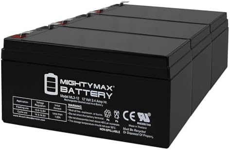 ML3-12 - 12 Volt 3 AH, F1 Terminal, Rechargeable SLA AGM Battery