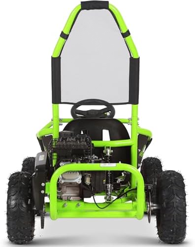 MotoTec Mud 98cc Go Kart Full Suspension Blue