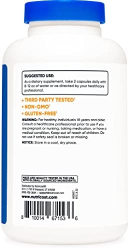 Nutricost Vitamin C with Zinc Capsules, 120 Servings, Gluten Free, GMO-Free