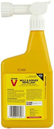 Victor Mole and Gopher Repellent Spray, 32 fl oz Bottle