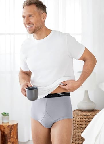 Jockey Classic Full Rise Brief- 3 Pack - 100% Cotton Underwear for Men