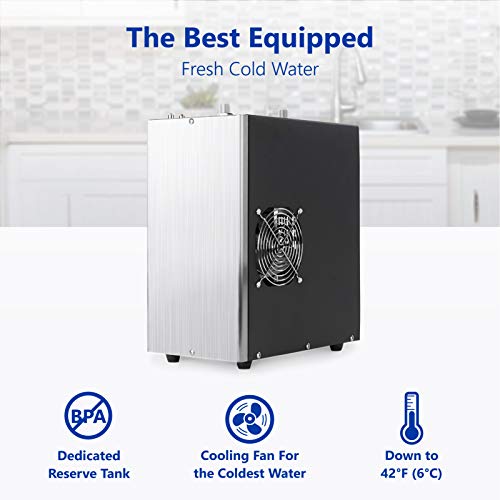 Express Water ROALK5D, 10-Stage Under Sink RO System, Alkaline, 50 GPD | NSF Certified 372, Deluxe Chrome Facuet, Reduces 99% of Impurities, BPA Free, Leak Detection