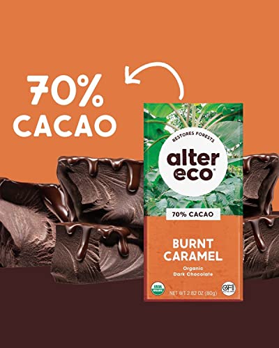 Alter Eco | Dark Chocolate Bars | Pure Dark Cocoa, Fair Trade, Organic, Non-GMO, Gluten Free (Brown Butter)