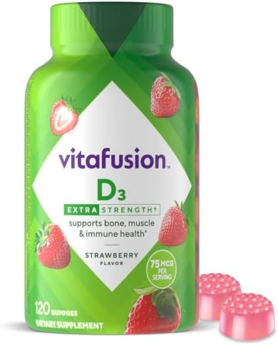 Vitafusion Vitamin D3 Gummies | 75 mcg | 120 Adult Gummy Vitamins
