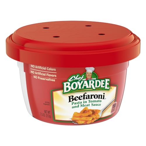 Case of Chef Boyardee Microwave Beefaroni (12 Total)