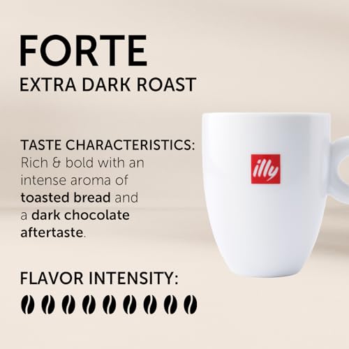illy Coffee, Dark Roast, K-Cup for Keurig, 100% Arabica Bean Signature Italian Blend, Premium Gourmet Roast Single Serve Drip Coffee