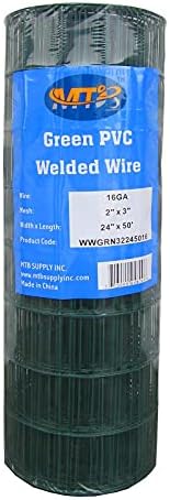 16GA Galvanized 48in x 50ft-3in x 2in Welded Wire Mesh Garden Economy Fence