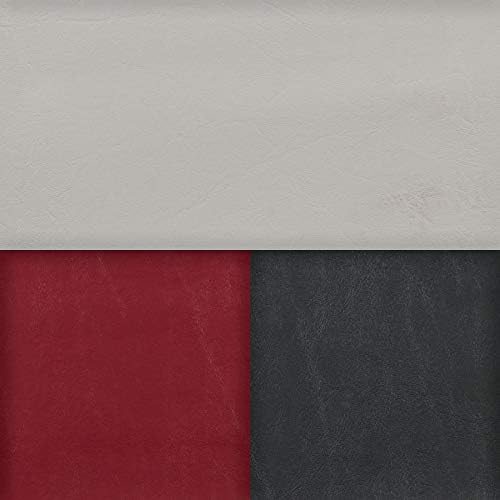 Wise 8WD100-1012 Deluxe Series 37" Pontoon Bench Seat Cushion Set (8WD100-1B-221 Base Required to Complete), Grey/Red/Charcoal