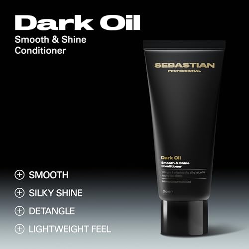 Sebastian Professional Dark Oil Lightweight Conditioner | Infused with Jojoba & Argan Oil | Smoothes and detangles hair.