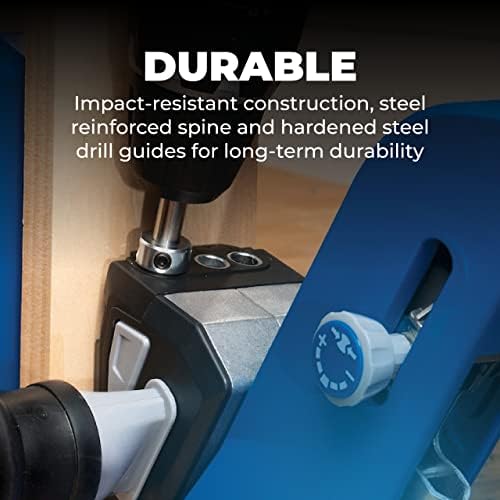 Kreg KPHJ720 Pocket-Hole Jig 720 - Durable Kreg Pocket-Hole Jig - Easy Clamping & Adjusting - For Materials 1/2" to 1 1/2" Thick