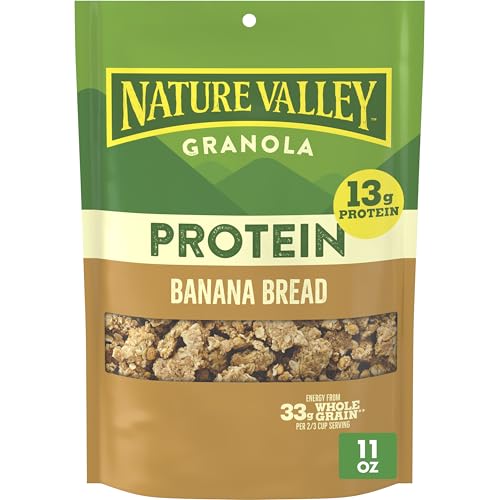 Nature Valley Oats & Honey Protein Granola, Resealable Pouch, 11 oz | 13g Protein & 33g Whole Grain per Serving, Good Source of Fiber, No Artificial Flavors or Colors
