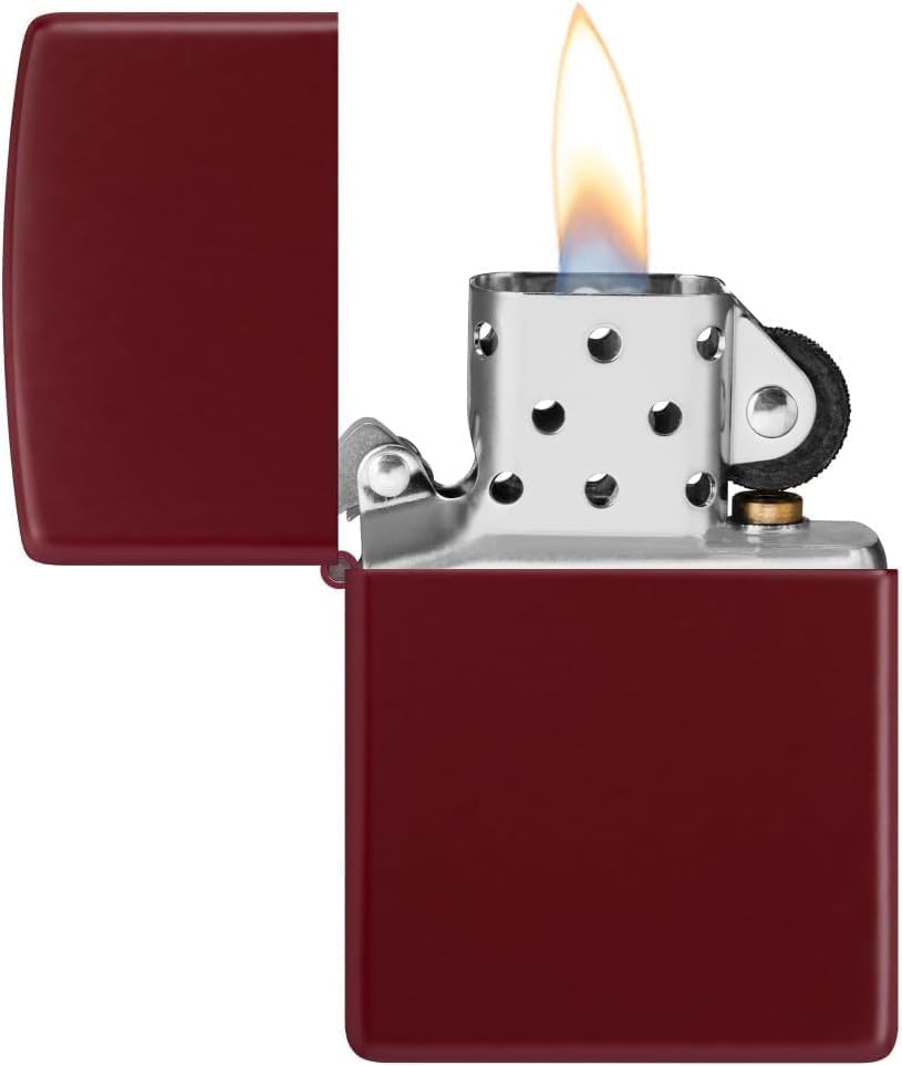 Zippo Lighter – Personalized Custom Message Engraved Windproof Classic Pocket Lighter Black Matte