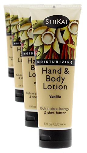 ShiKai Gardenia Hand & Body Lotion (8oz, Pack of 3) | Daily Moisturizing Skincare for Dry and Cracked Hands | With Aloe Vera & Vitamin E