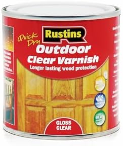 Rustins Quick Dry Outdoor Clear Satin Varnish 250ml