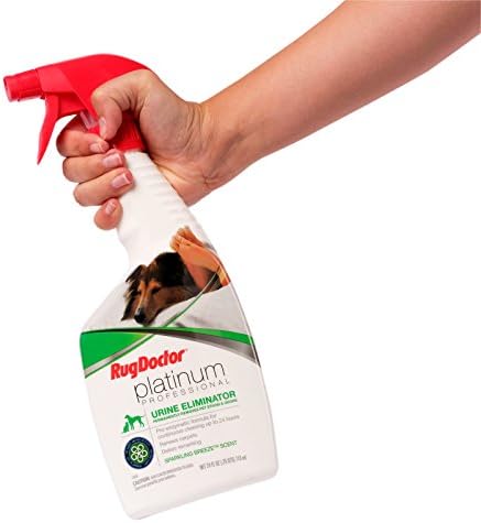 Rug Doctor Platinum Urine Eliminator Spray, Permanently Removes New and Old Pet Stains, Neutralizes Odors with Sparkling Breeze Scent, 24 oz.