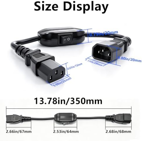 Duttek Power Cord with Switch