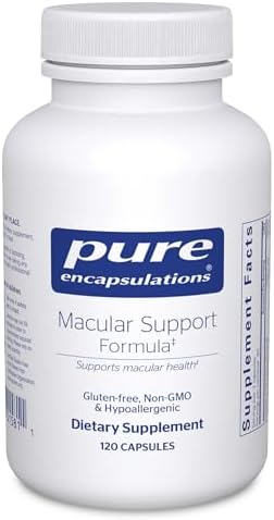 Pure Encapsulations Macular Support Formula | Hypoallergenic Supplement with Enhanced Antioxidant Formula for Healthy Eyes* | 60 Capsules | Hypoallergenic Supplement with Enhanced Antioxidant Formula for Healthy Eyes*