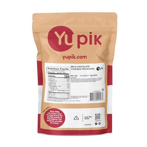 Yupik 60% Dark Chocolate Covered Almonds, 2.2 lb (35.2 oz), Kosher, Whole Nuts, Almonds Dipped in Chocolate, Crunchy & Smooth, Dark Chocolate Candy, Classic Sweet Snacks