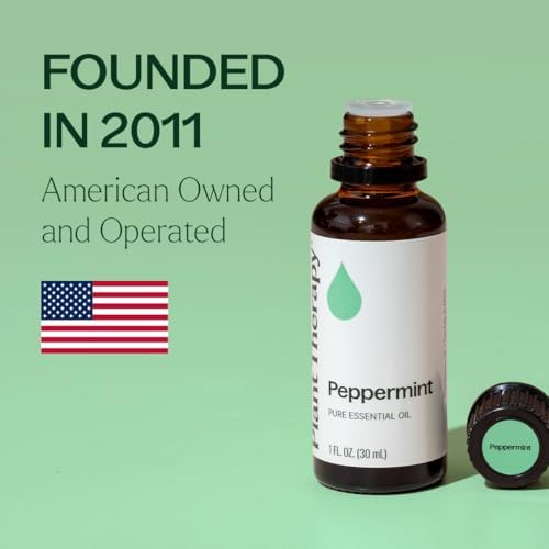 Plant Therapy Peppermint Essential Oil 30 mL (1 oz) Natural Aromatherapy | Pure, Undiluted for Diffuser & Topical Use, Relaxation, Digestion