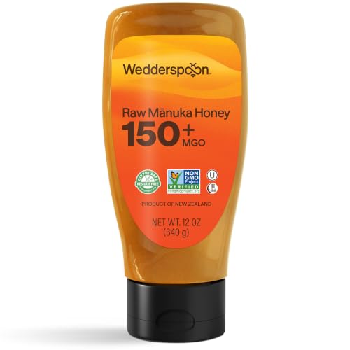 Wedderspoon Raw Manuka Honey 150+ MGO, 8.8 Oz