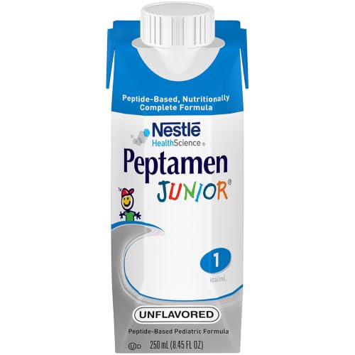 Peptamen Junior, Calorically Dense Tube Feeding Formula, For GI-Impaired Children ages 1-13 years (1 kcal/mL), Unflavored, 8.45 Fl Oz