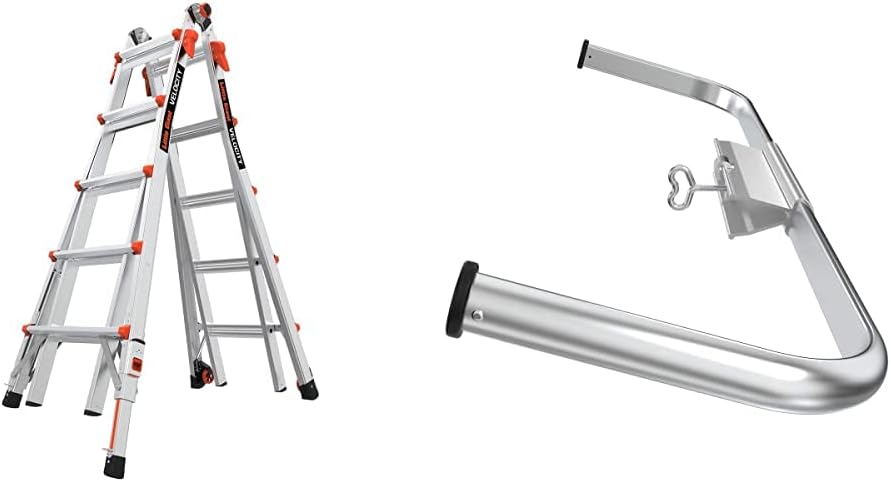Little Giant Velocity, Aluminum Ladder, 14 ft Reach, 15413-001 | Telescoping Multi-Position Ladder with Extension, A-Frame, 90-Degree & Trestle Modes, 300 lbs. Rating