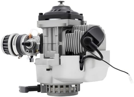 49CC 2-Stroke Air-Cooled Engine Motor | 7000RPM Gasoline Engine with Single Cylinder, CVT Gearbox, for Pocket Bike Mini Dirt Beach Bike ATV Scooter